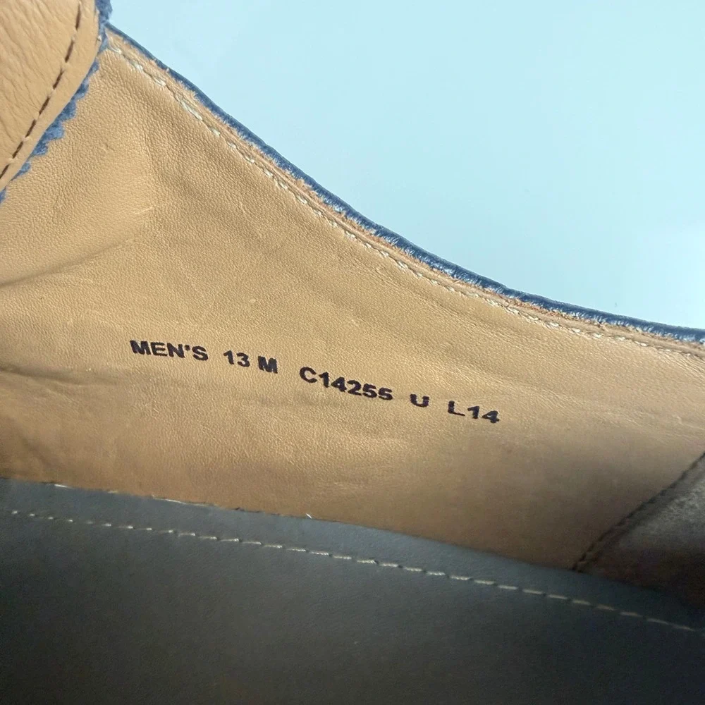 Cole Haan Todd Snyder Hammond Wingtip Mens 13 M Navy Blue Excellent Suede C14255